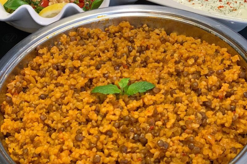 SİYAH MERCİMEKLİ BULGUR   PİLAV
